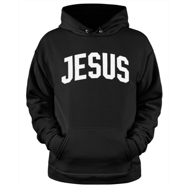 Jesus Unisex Christian Hoodie in black color