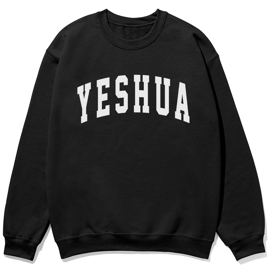 Yeshua Christian Sweatshirt in black color