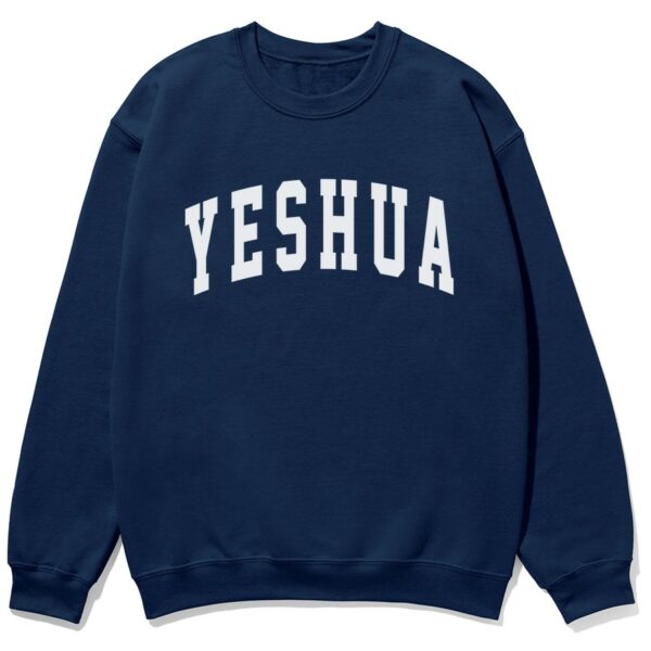 Yeshua Christian Sweatshirt in navy color