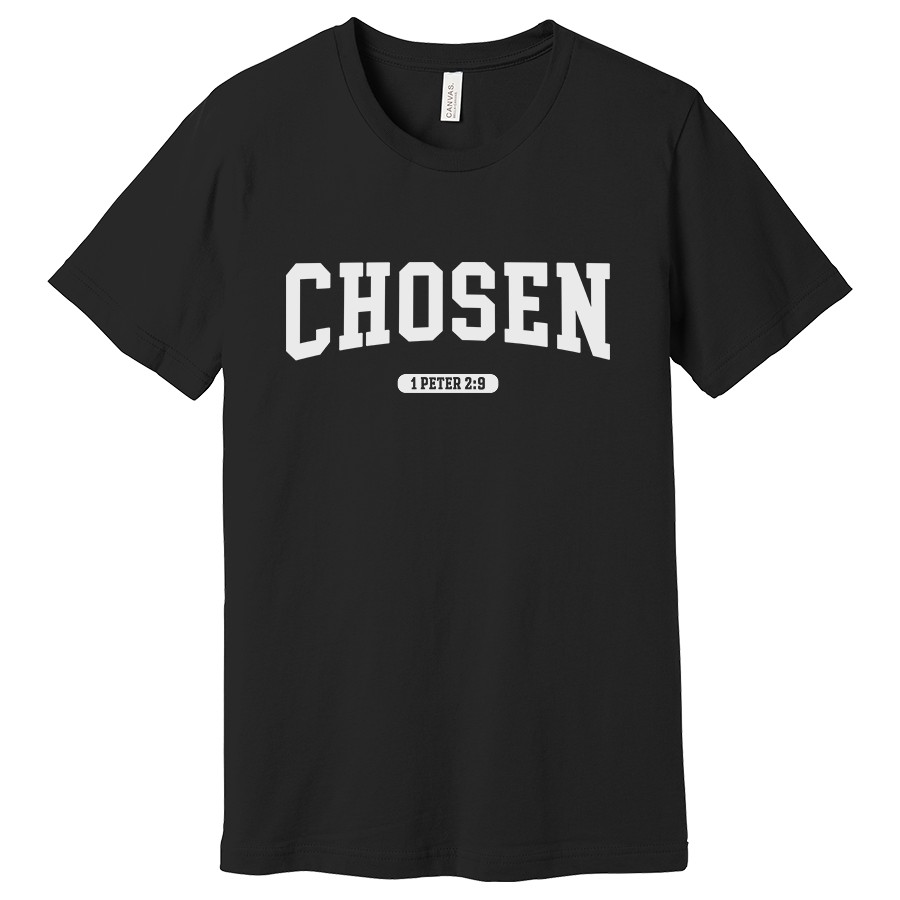 Chosen Women's Christian shirt in black color