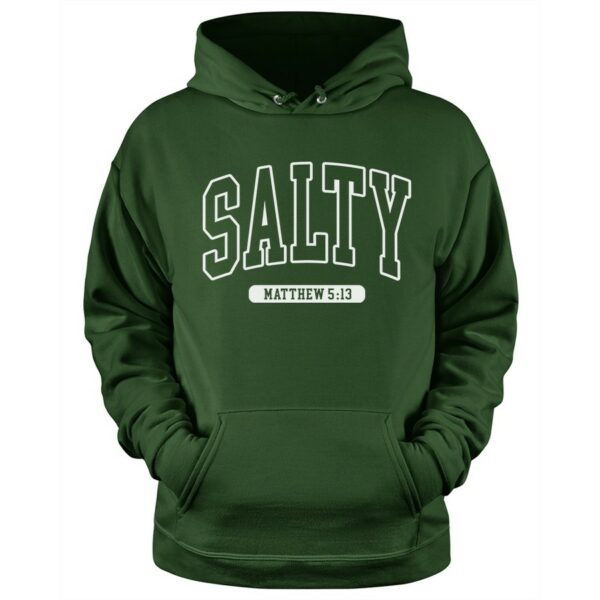 Salty Christian Hoodie in forest color