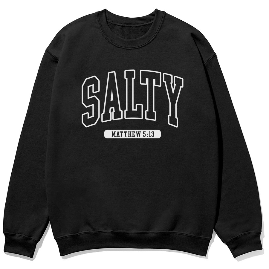Salty Christian sweatshirt in black color