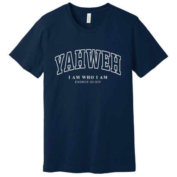 Yahweh I am who I am women's shirt in navy color