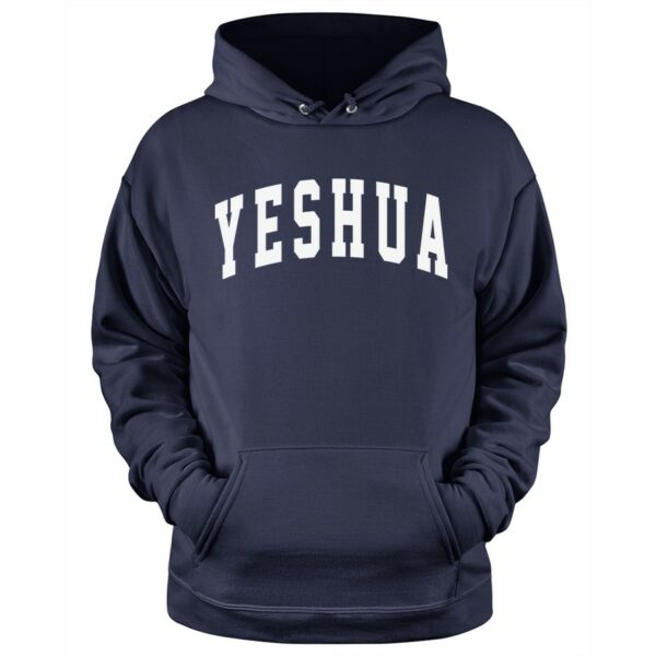 Yeshua Christian hoodie in navy color