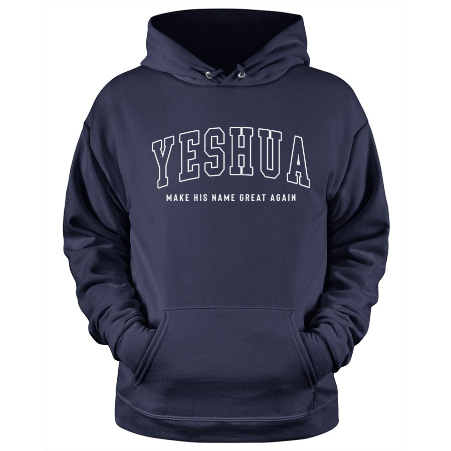 Yeshua Make His Name Great Again Unisex Hoodie in navy color